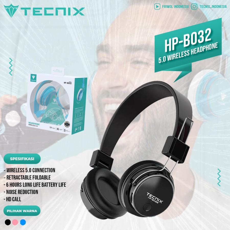 Tecnix Wireless Headphone HP-B032
