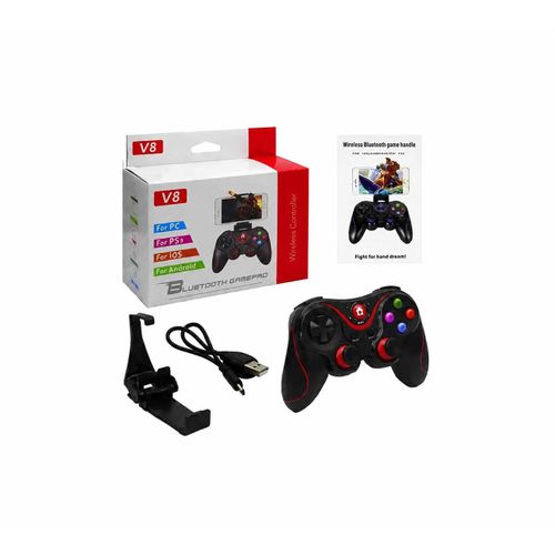 V8 Bluetooth Wireless Gaming Controller Grip Game Pad For Phone Android /Ios / Pc /Ps3